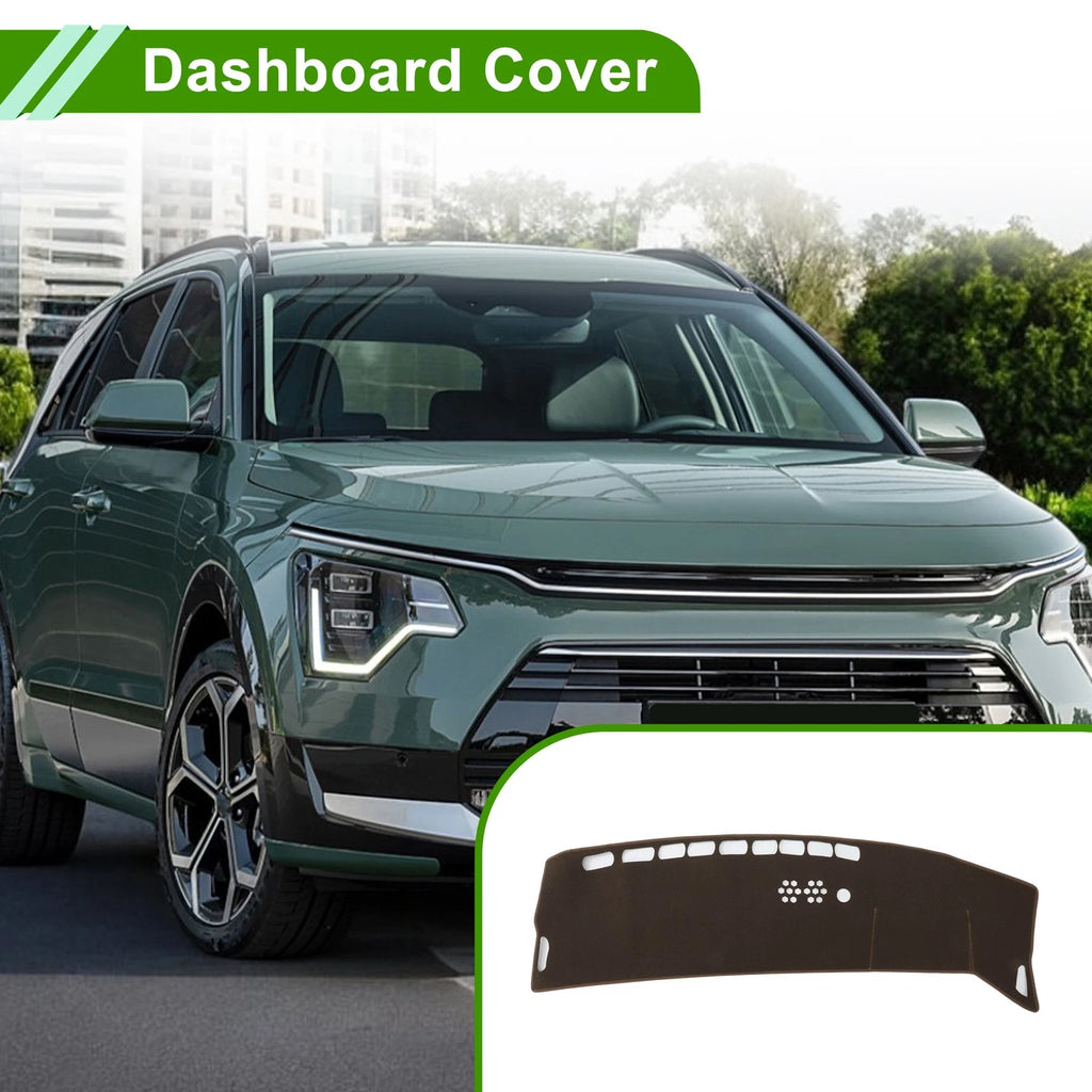 Dashboard Cover for Kia Niro (EV/PHEV/HEV) (2023–2025) Brown Polyester 1 Pc