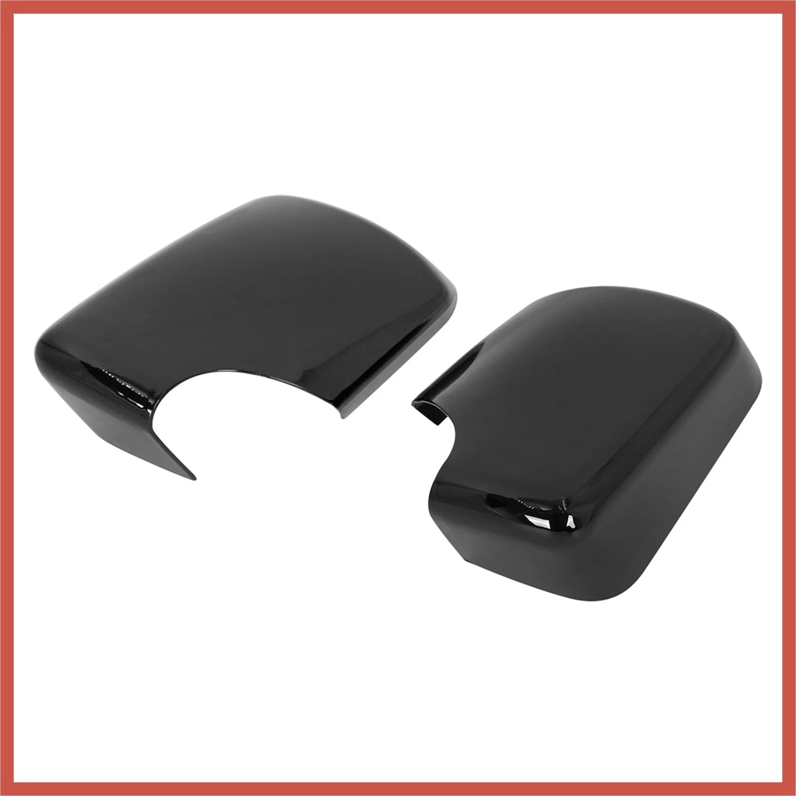 Pair Rear View Mirror Covering Cap Gloss Black for BMW E46 (1998–2006)