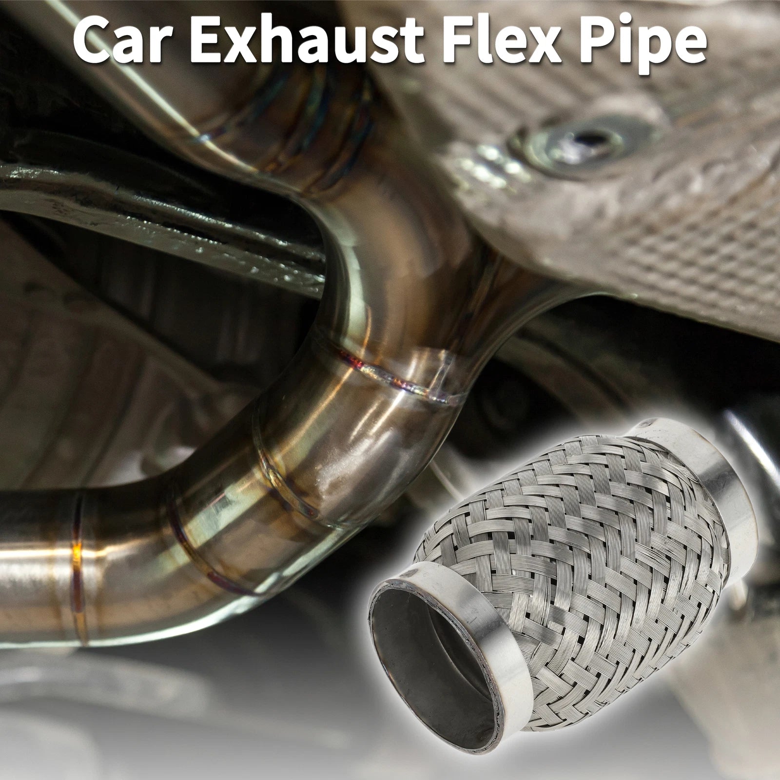 Exhaust Flex Pipe 2.16 Inch OD for Universal Applications (1Pc)