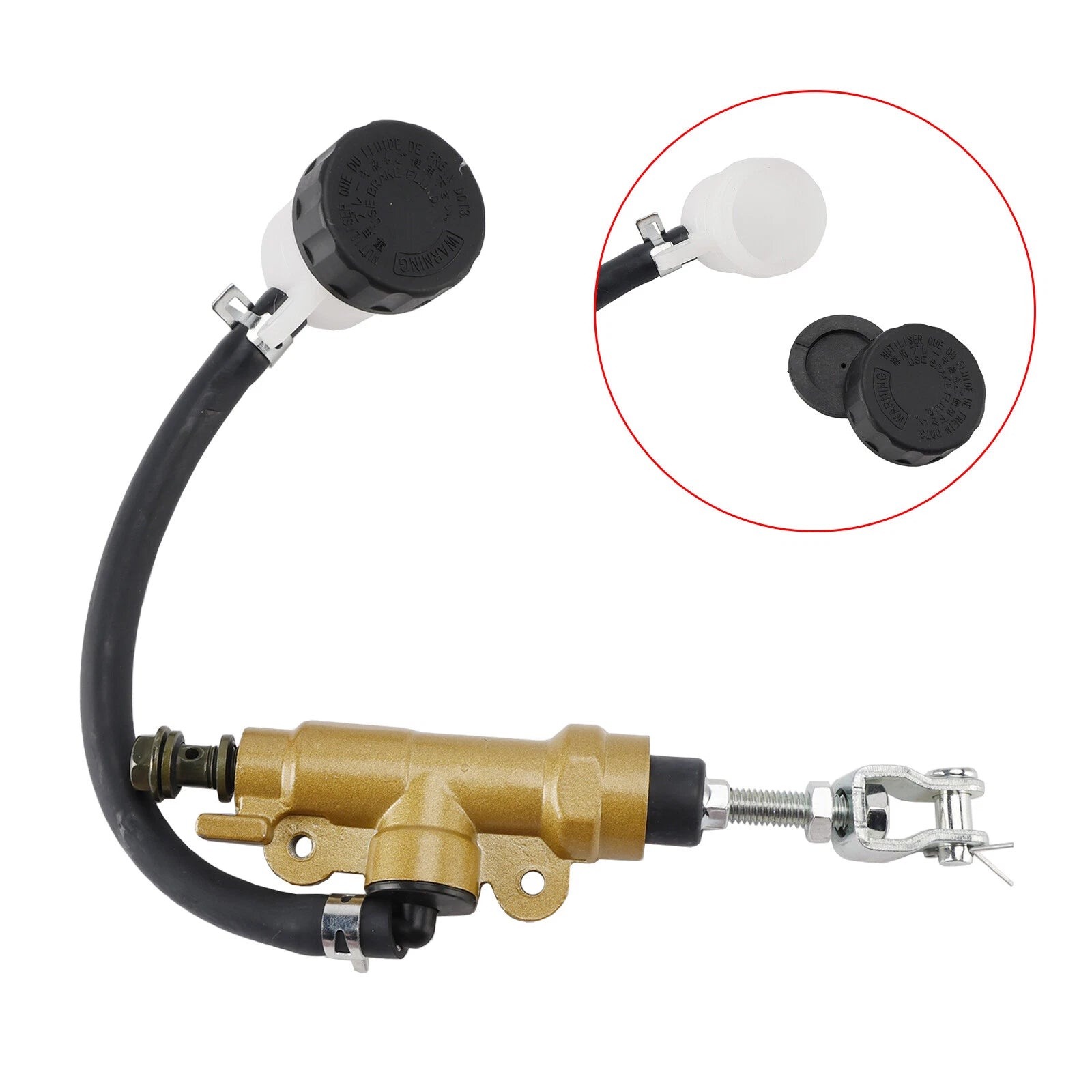 Rear Brake Master Cylinder Fluid Reservoir for Yamaha YZ125/YZ250/DT200 (1996–2023)