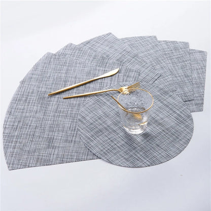 7 Pcs Wedge Placemats for Kitchen Dining Tableware