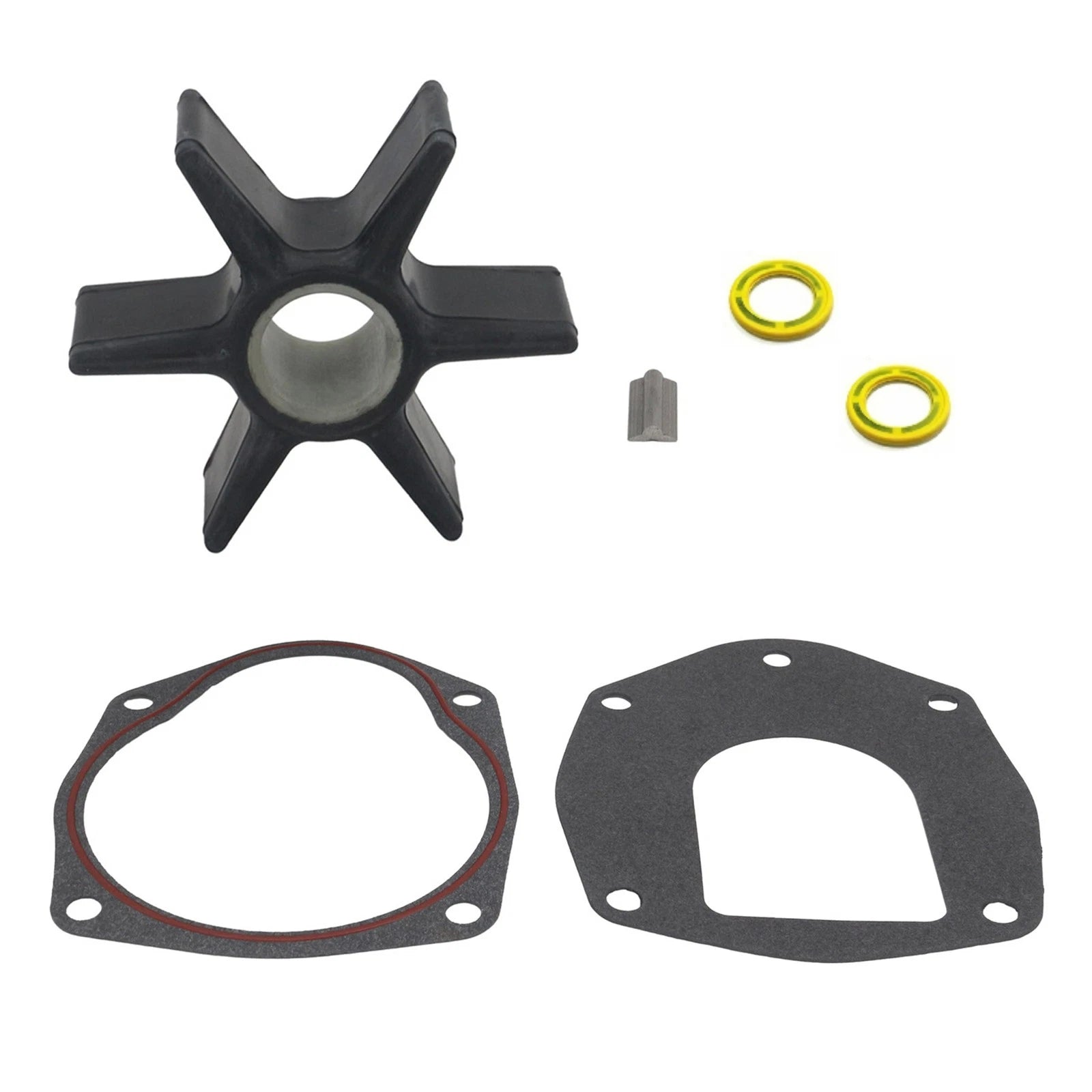 Outboard Water Pump Impeller & 27-8172771 Gasket for Mercury Mariner
