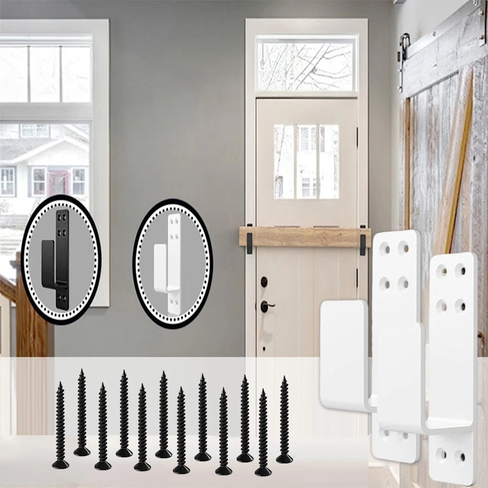 2X Heavy Duty Door Reinforcement Brackets for Home Security