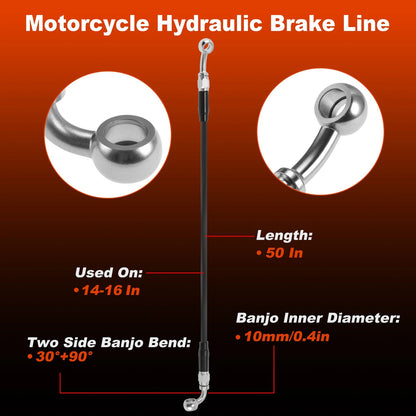 Brake Hose Oil Line Handlebar for Harley Davidson (2004) No. 46400-04