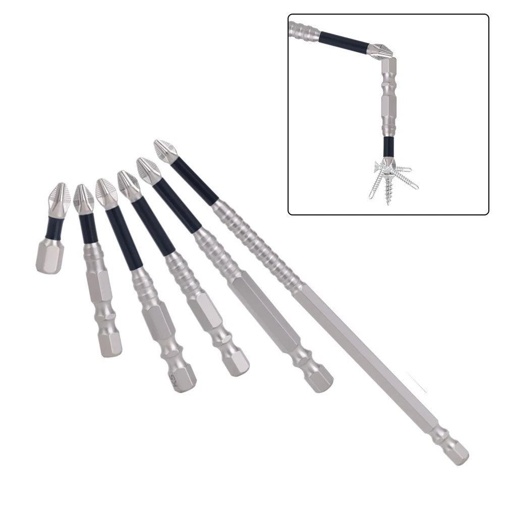 345pcs Magnetic Screwdriver Bits Set with Non-Slip Hexagonal Handle