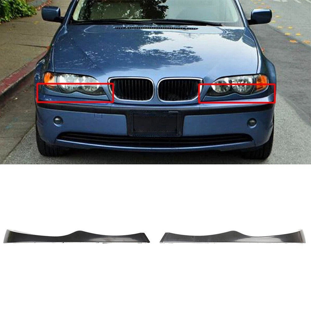 Headlight Eyebrow ABS Accessories for BMW E46 325i 330i (1998–2006)