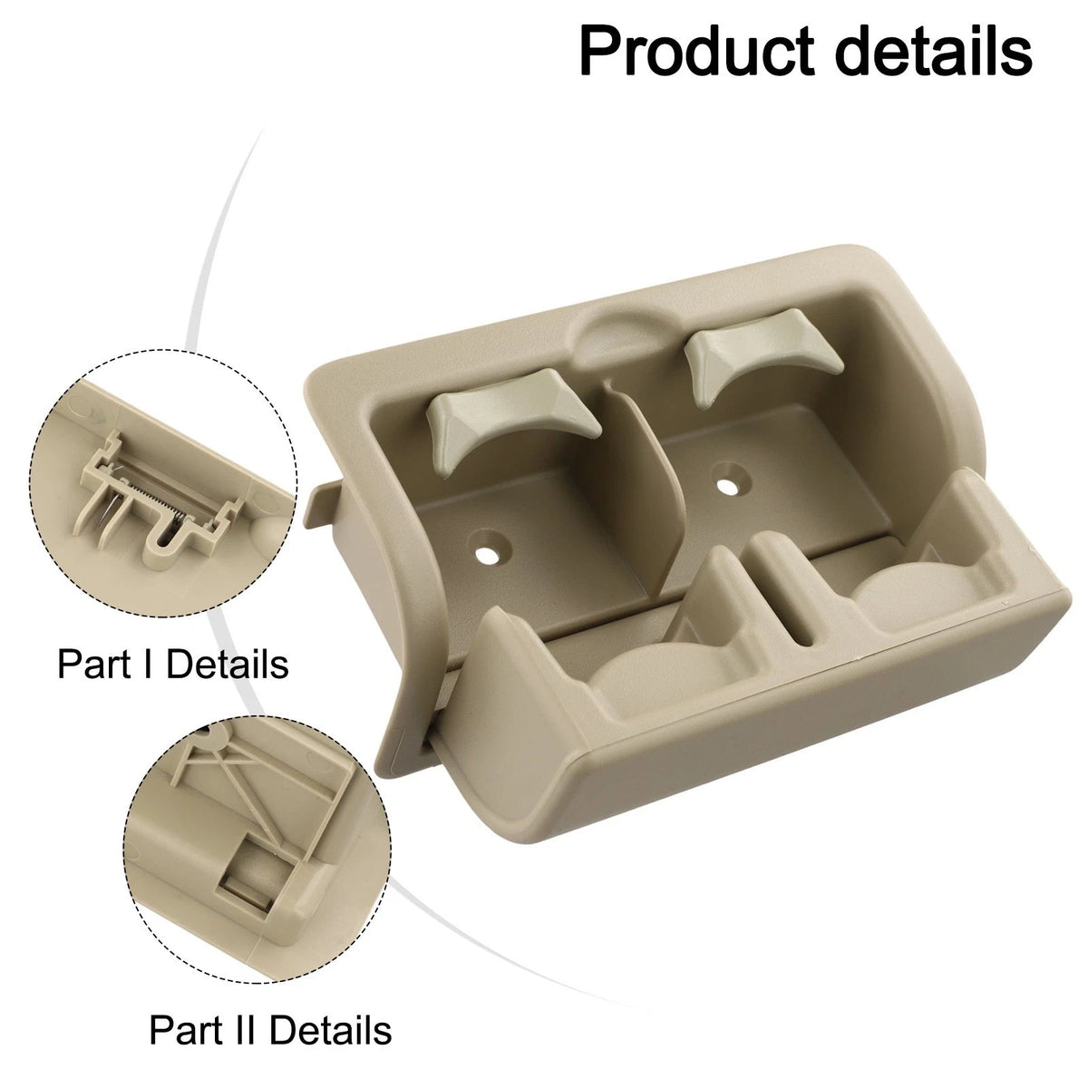 ABS Rear Console Cup Holder for Infiniti QX56 (2012–2013)