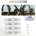 Bike Reflector Set Front Rear 4 Pack for Universal Bicycle (Any Year)