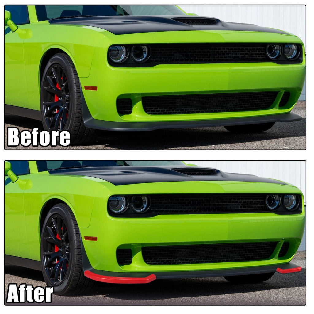 Front Bumper Lip Splitter Protector for Dodge Challenger Hellcat (2015–2021)