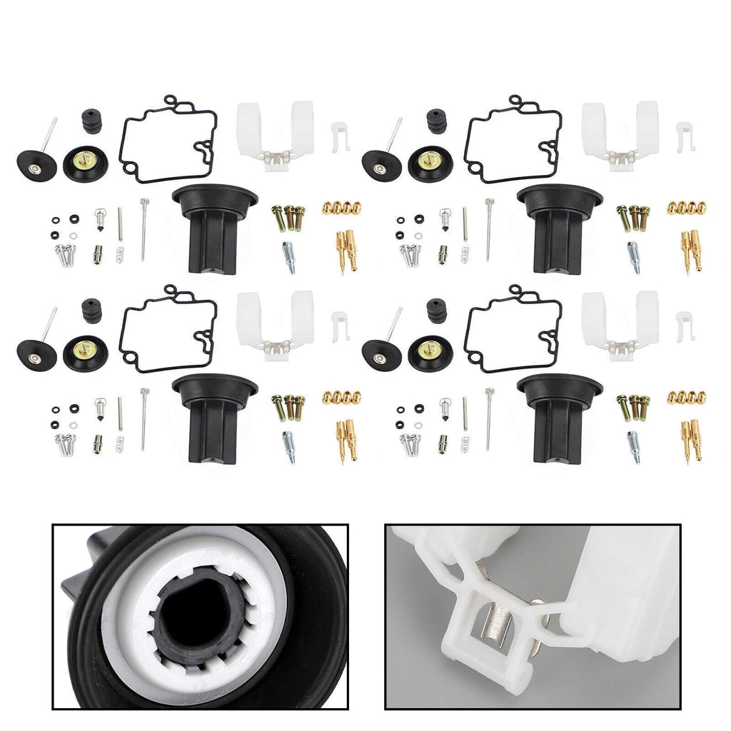 4X Carburetor Repair Kit for KT CVK24 Scooter Racing (Fit Acceleration Pump)