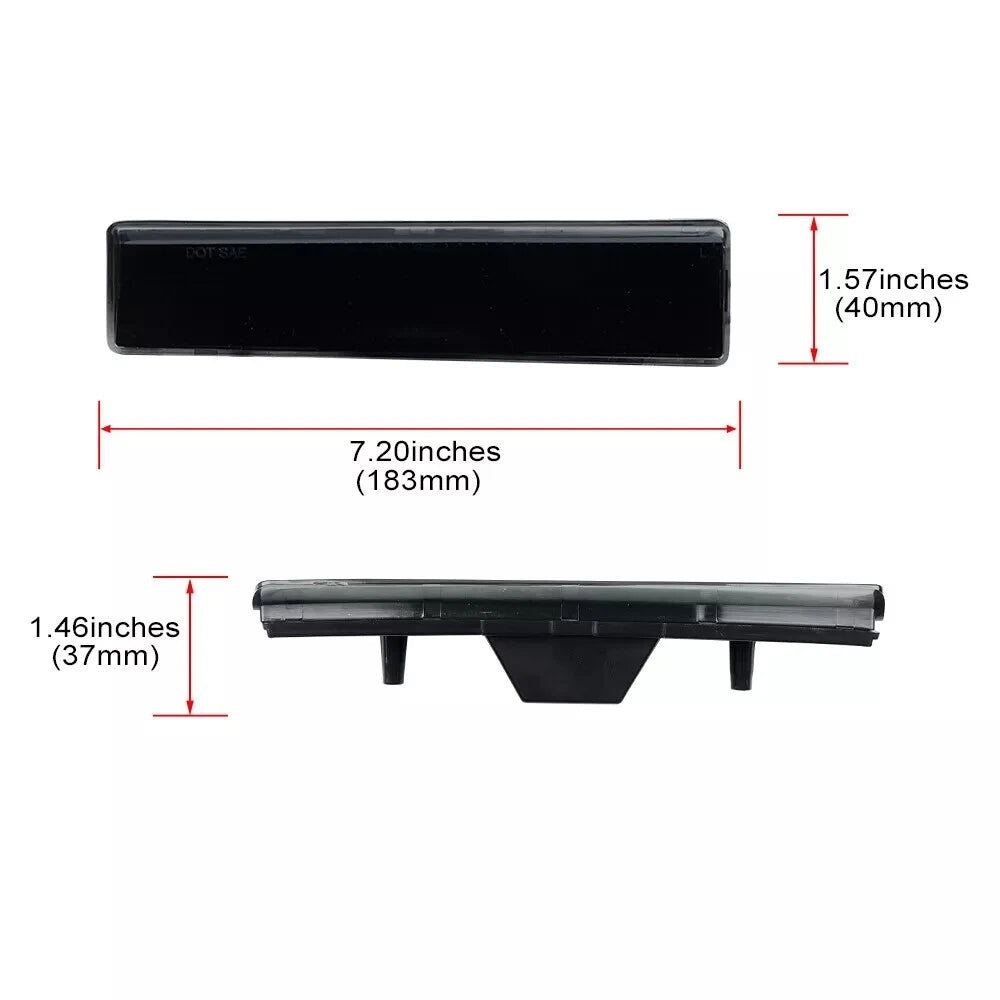 Smoke LED Front Fender Side Marker Lights for Ford Bronco F150 F250 F350 (1980–1986)