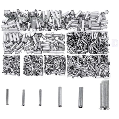 1950 Pcs Electrical Wire Ferrules Kit with Multiple Size Fittings