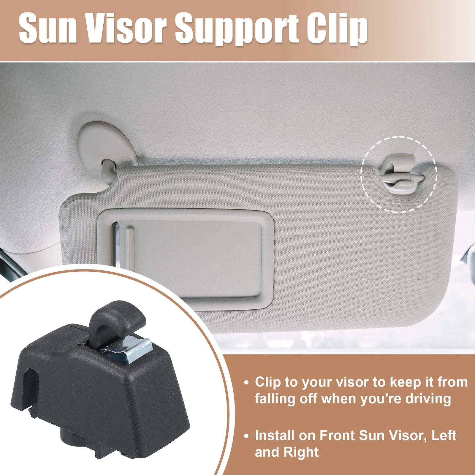 Sun Visor Support Clip Retainer for Volkswagen Touareg (2007–2018)