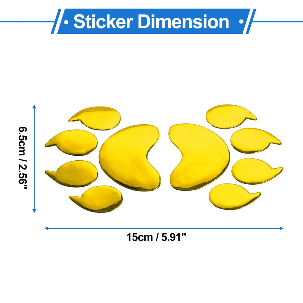 Bears Claw Pattern Bumper Sticker Decal for Universal Vehicles (15x6.5cm)