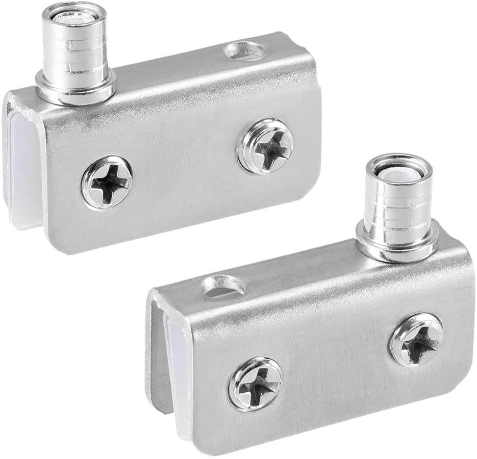 2X Metal Door Hinges for Cupboard (Pivot Clip)