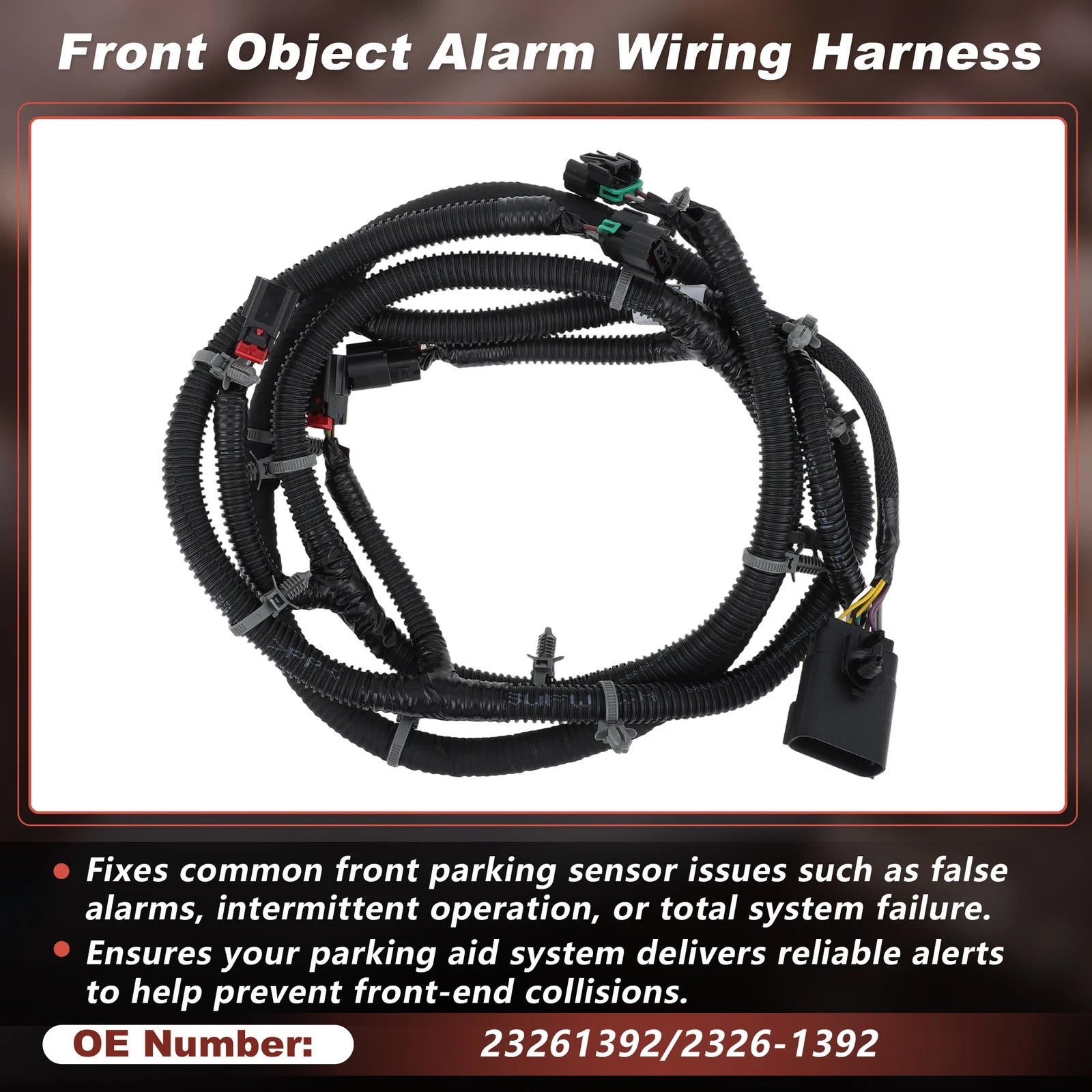 Front Object Sensor Wiring Harness for Chevy Silverado 2500HD 3500HD (2015–2019)