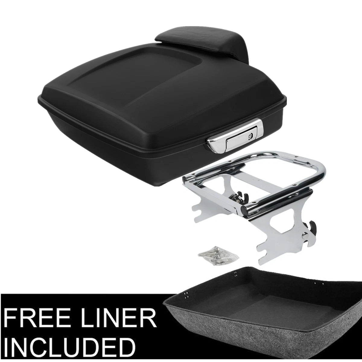 Matte Chopped Trunk Pad for Harley Touring FLHT (1997–2008)