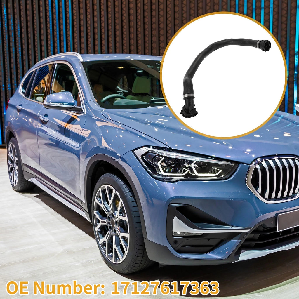 Radiator Hose Replacement for BMW X1 2016–2020 BMW X2 2018–2019 Rubber Black