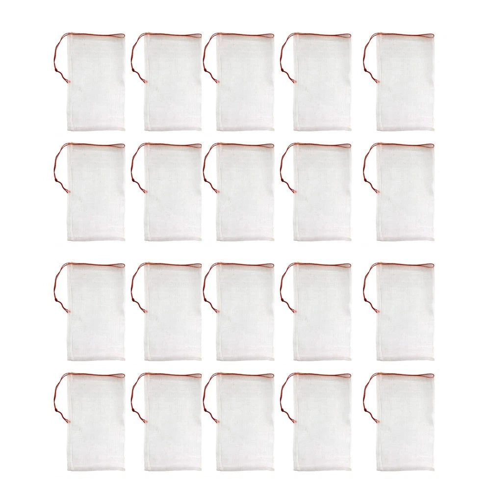 20pcs Drawstring Net Bag for Garden Plants Against Pests