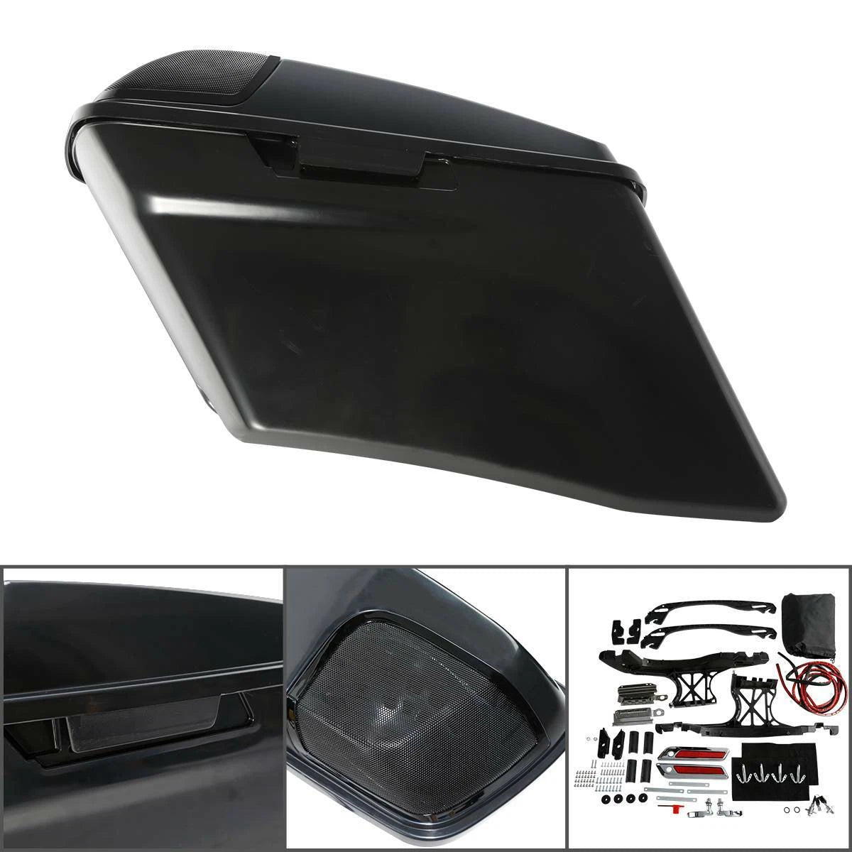 4'' Extended Hard Saddlebag for Harley Touring (1993–2013)