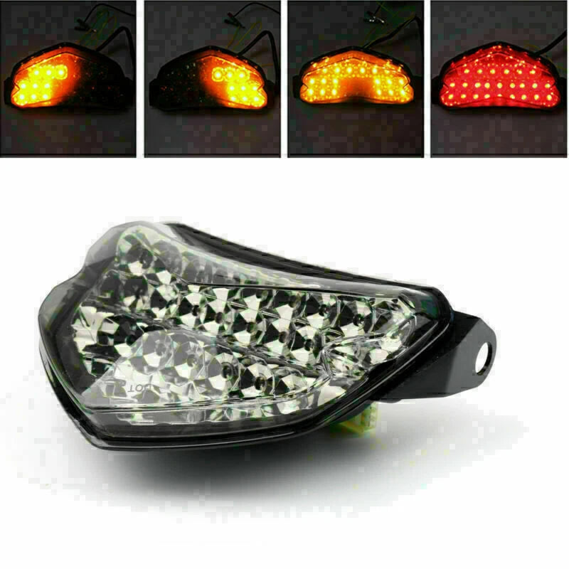 Clear LED Brake Tail Light Turn Signals for Suzuki GSXR 600 GSX-R 750 (2004–2005)