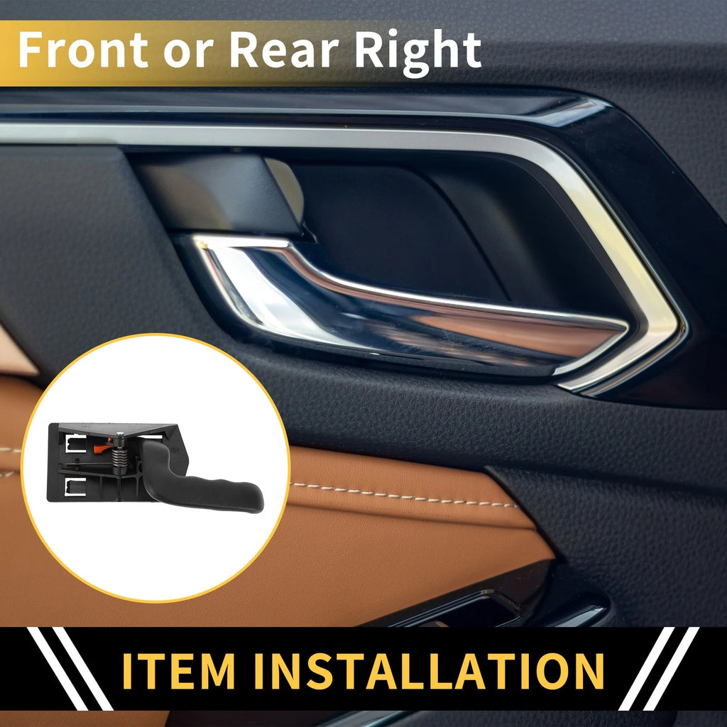 Front Right Interior Door Handle Replacement for Chevrolet Silverado 2500 (2007–2014)