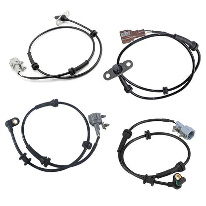 4X ABS Sensor Set for Nissan Navara D40 (2005–2014)