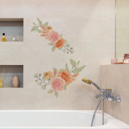 30x30cm PVC Floral Wall Stickers for Room Decor (No Part Numbers)
