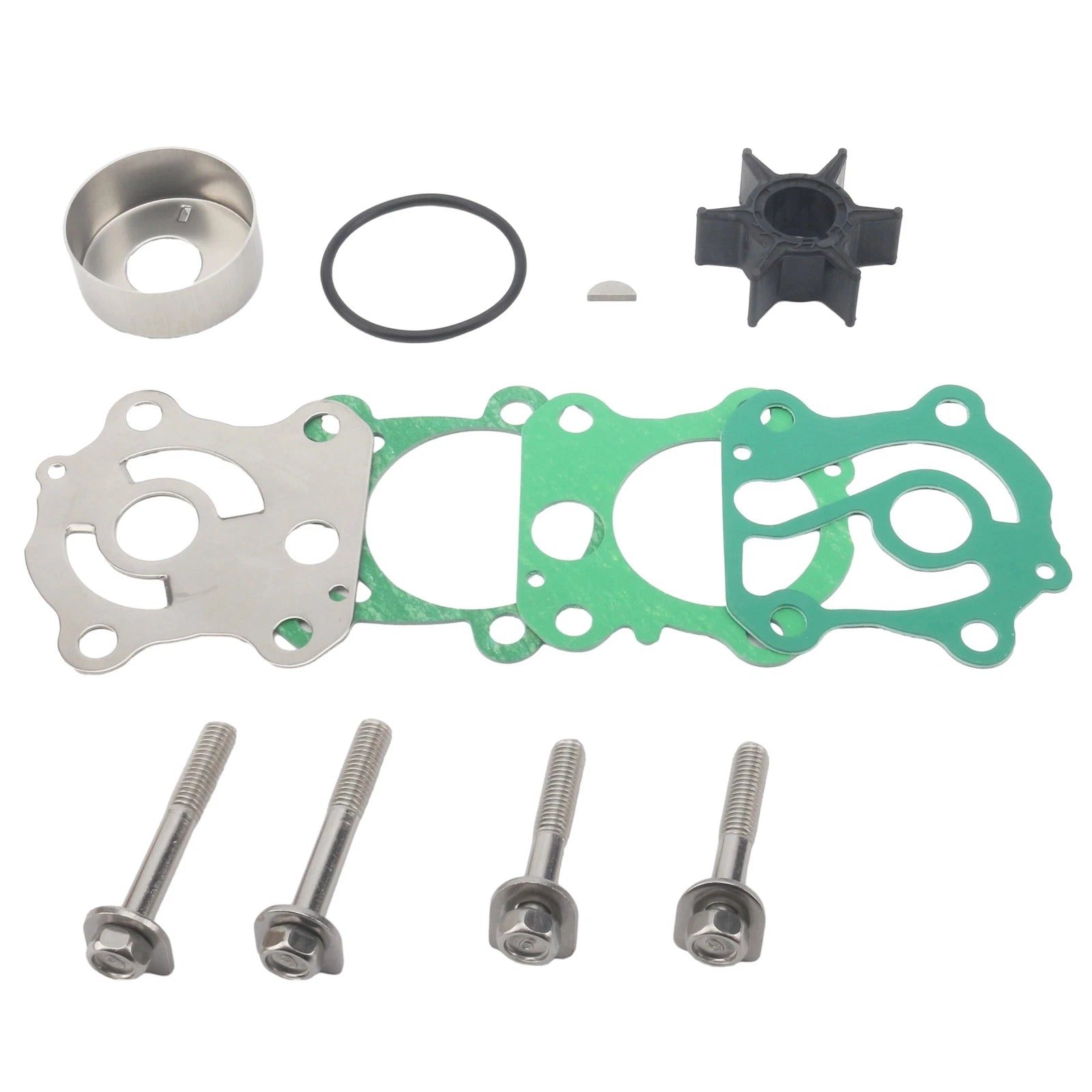 Water Pump Impeller Repair Kit for Yamaha Outboard (6H3-W0078-02, 6H3-W0078-A0)