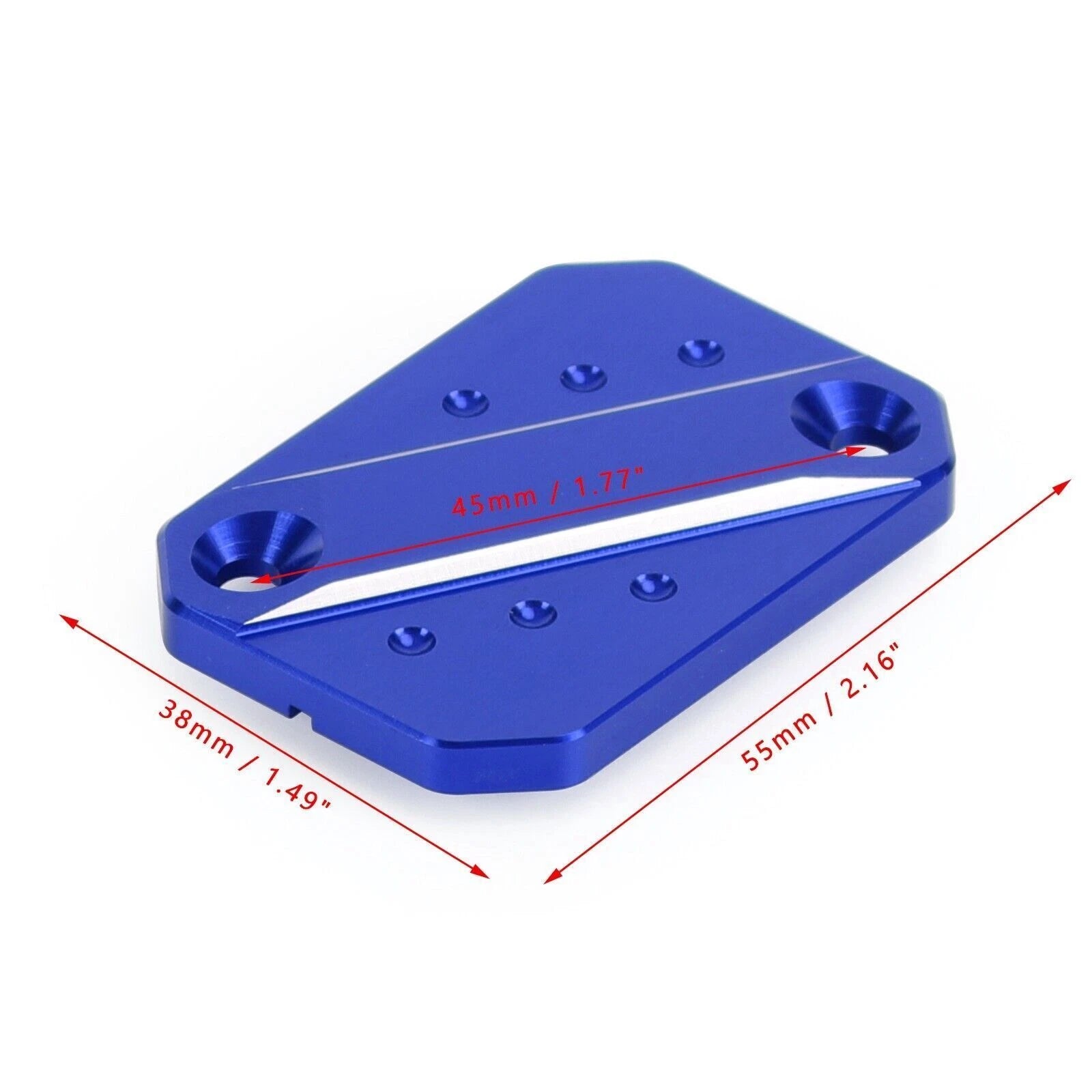 CNC Blue Front Brake Reservoir Cap Cover for Aprilia SR Max 300/250 (2011–2019)