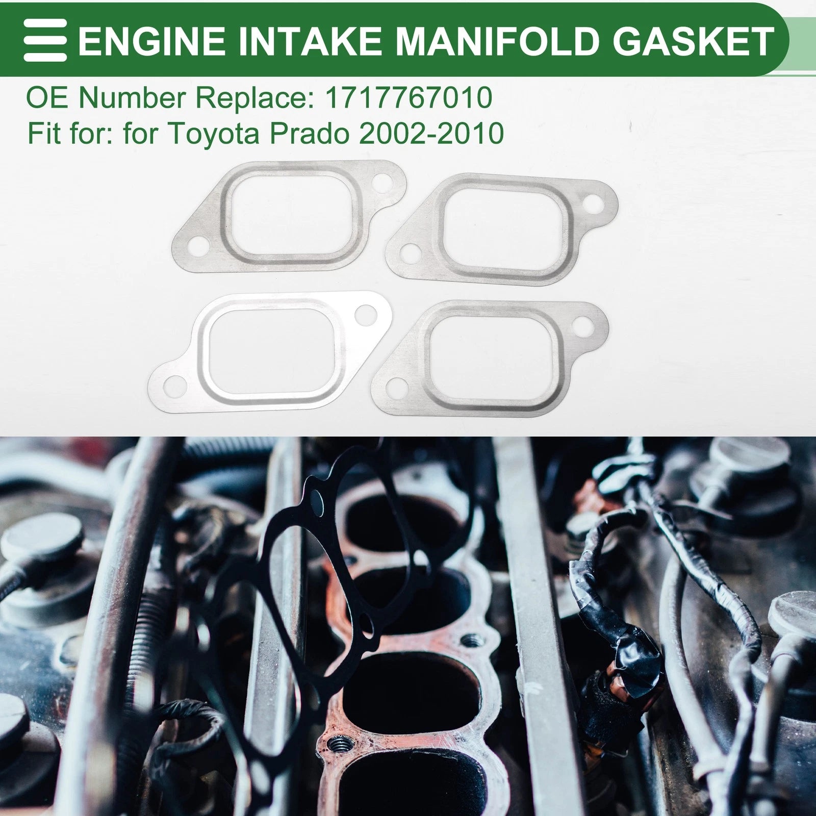 Engine Intake Manifold Gasket Replacement for Toyota Prado (2002–2010)