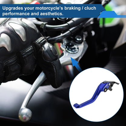 Short Brake Clutch Lever Set of 2 for Yamaha YZF-R125 (2014–2020) Solid Blue