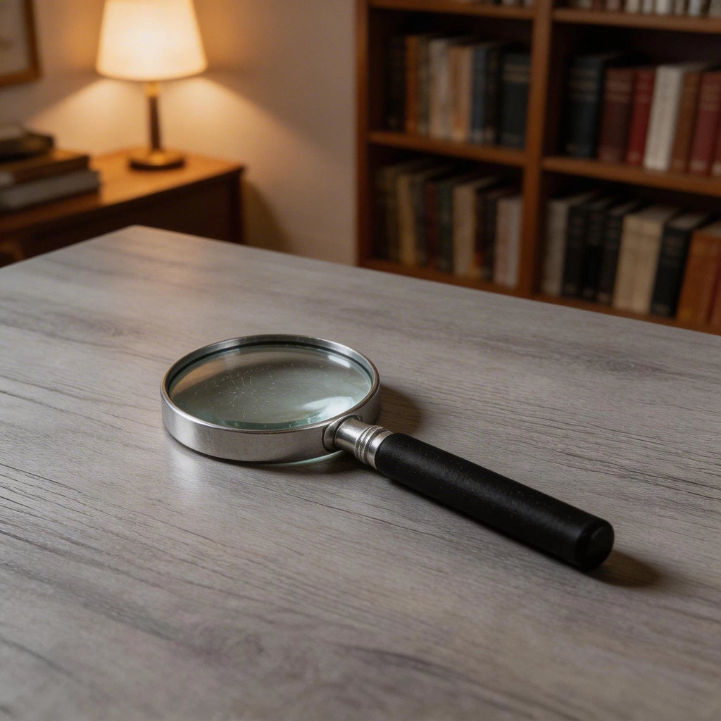 Metal Frame Handheld Magnifying Glass 50mm Lens for Professional Use