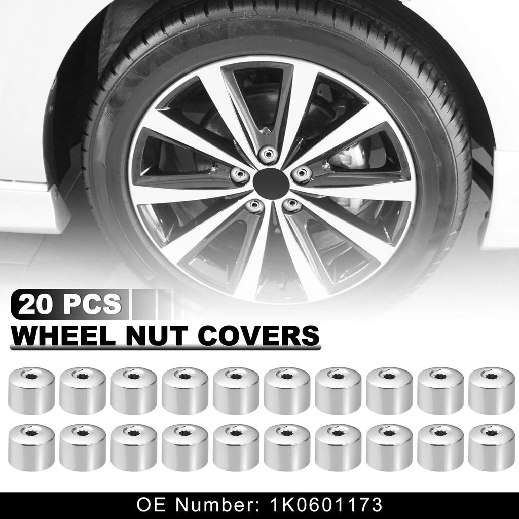 17mm Wheel Lock Lug Nut Caps Tool Set 20pcs for Volkswagen (2011–2018)