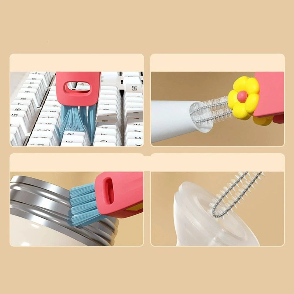 3-in-1 Cleaning Brush for Bottle and Cup Cleaner (Comfortable Grip)