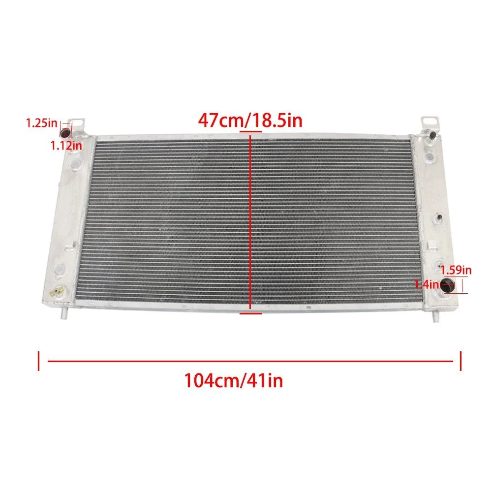 34'' 3 Row Radiator for Chevy Silverado 1500 2500 Suburban CU2370 (2002–2014)