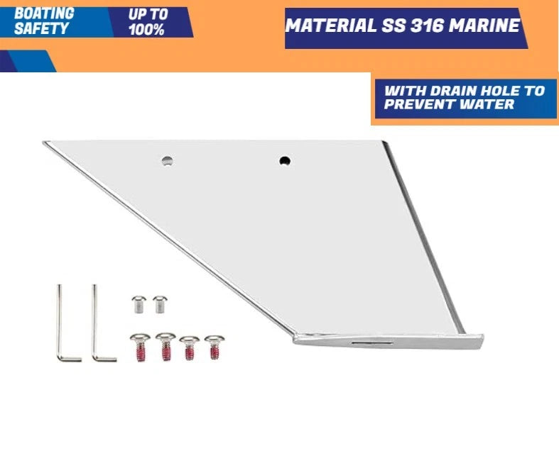 Skeg Guard Protector for Evinrude Johnson 75-130HP (Stainless Steel)