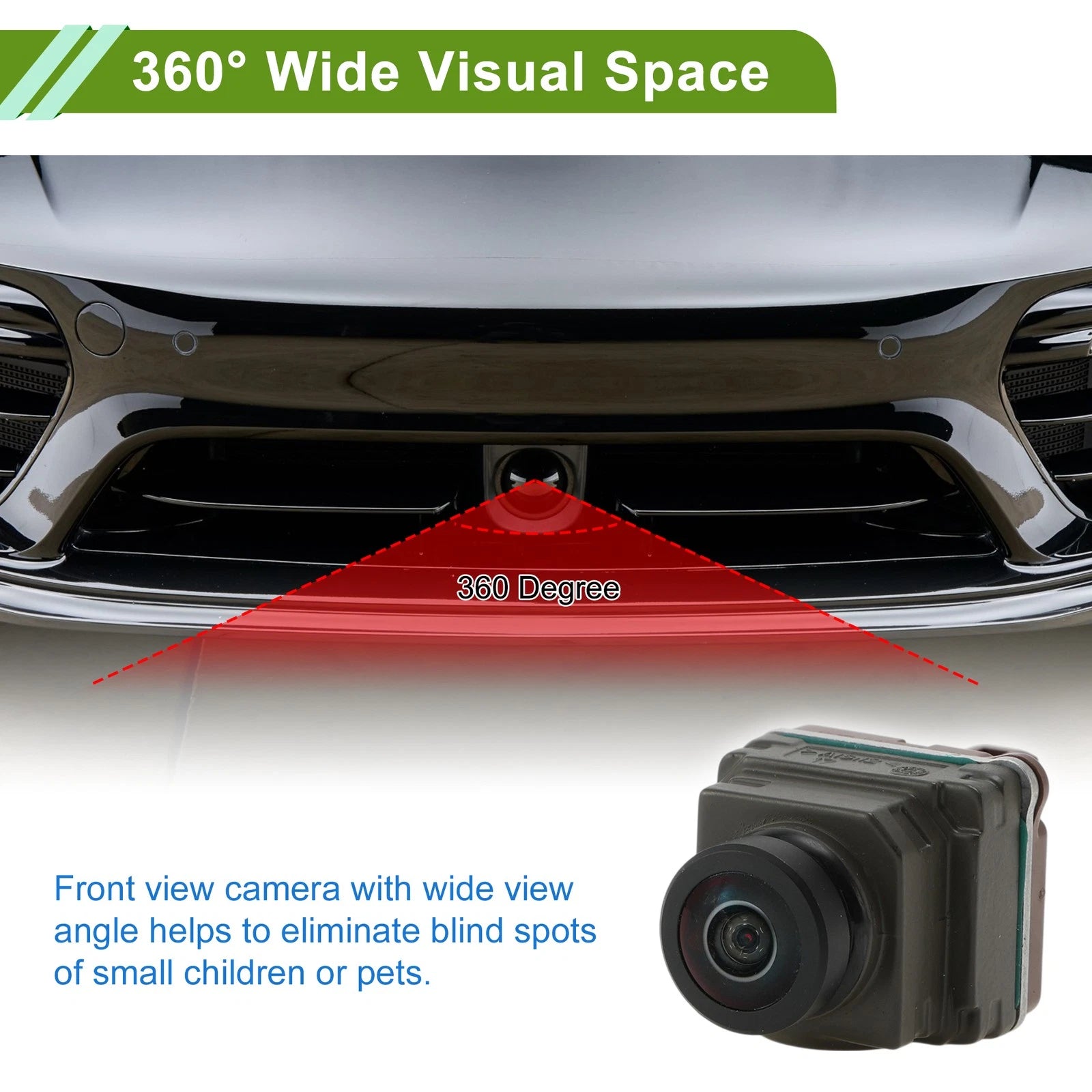 Front View Car Camera Replacement for Mercedes-Benz GLA250 (2015–2025)