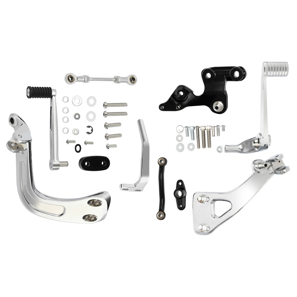 Mid-Controls Shift & Brake Side Kit for Harley Fat Bob FXFB (2018–2025) Chrome