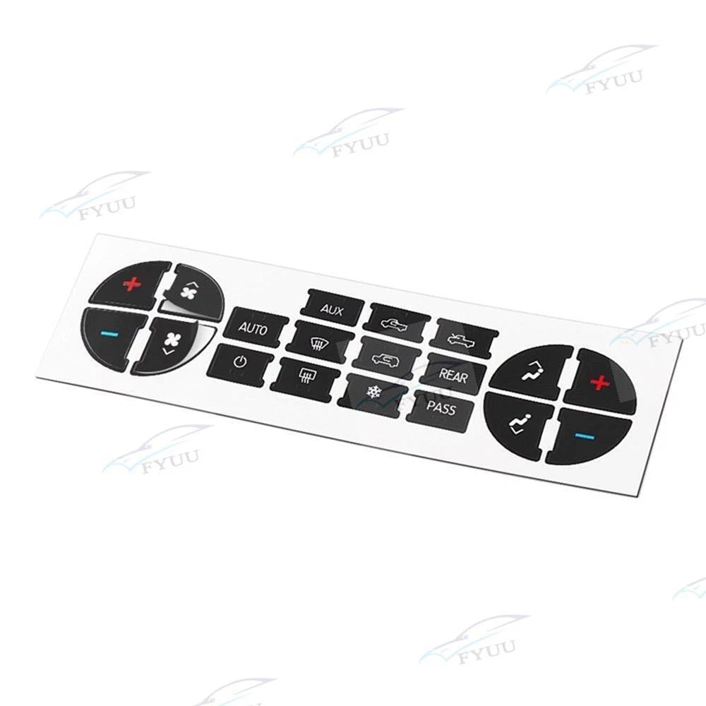 AC Dash Button Repair Kit Decal Stickers for Buick Enclave (2008–2012)