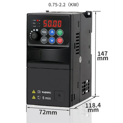 2.2KW Variable Frequency Drive VFD Motor Controller for Single Phase 220V