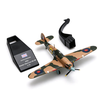 1/72 Scale Diecast RAF Hawker Hurricane Mk HB Fighter Model with Stand