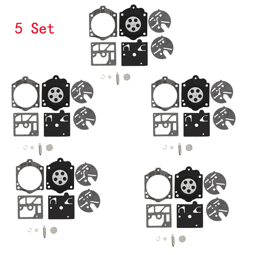 Set of 5 Carburetor Rebuild Kit K10-HDC for Walbro Stihl Husqvarna 44 140S 240S 444