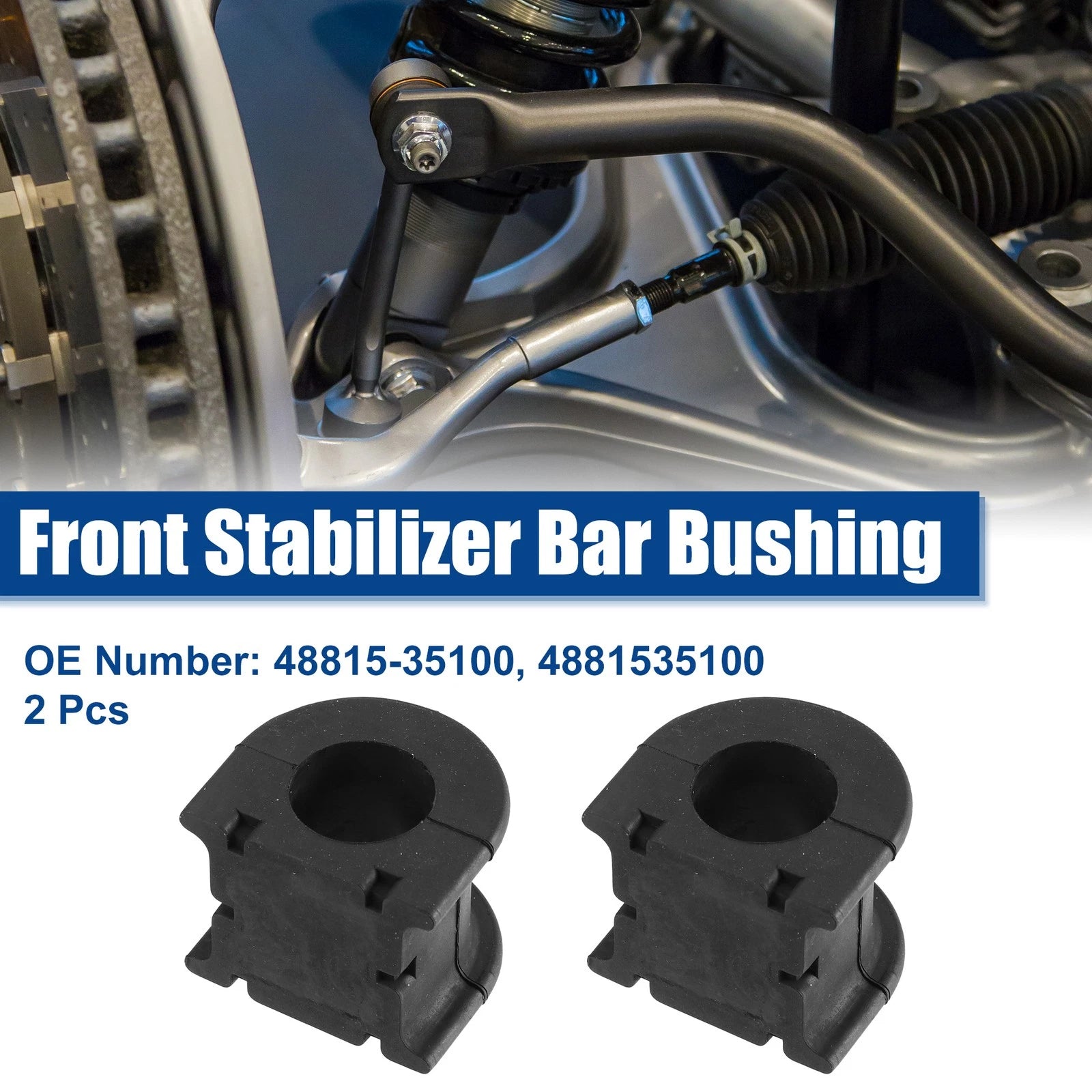 Front Sway Bar Bushing 2 Pcs Replacement for Toyota 4Runner (1996–2002)