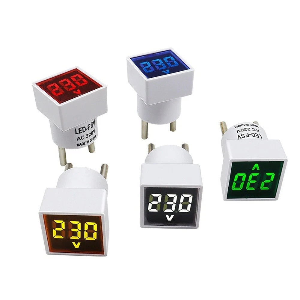 Home AC Voltmeter with LED Display 220V Input 50-500V Measurement Range