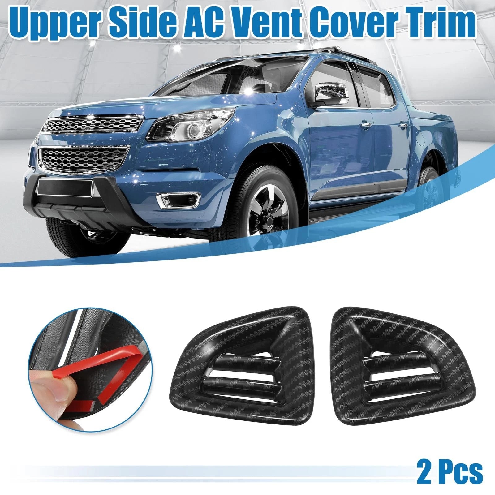 2PCS Dashboard Upper Side Air Vent Cover Replacement for Chevrolet Colorado (2015–2022)