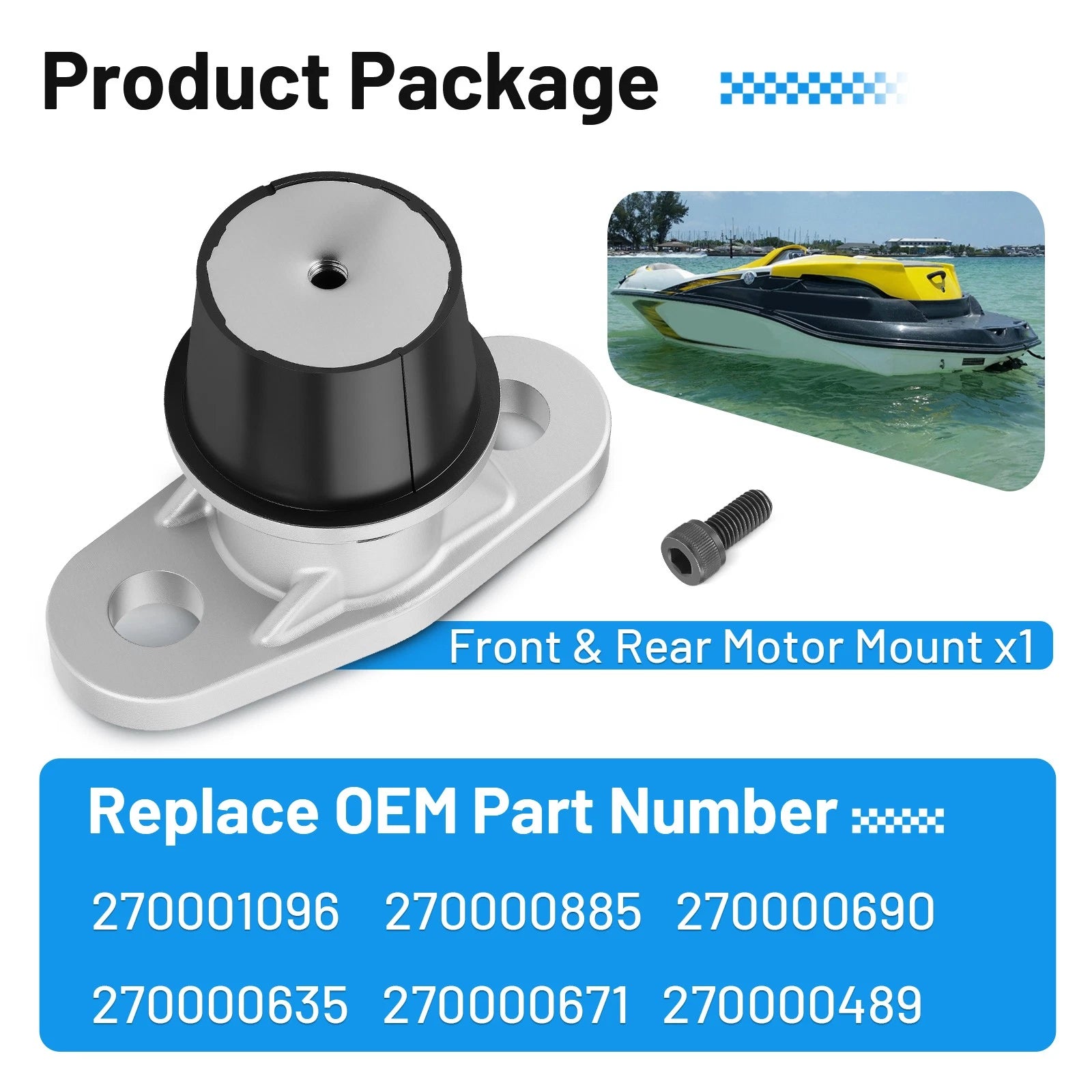 Engine Motor Mount for Sea-Doo GTS 130 GTX 130 155 170 215 230 300 (270001096)
