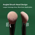 Synthetic Fiber Blush Brush for Gentle Makeup Application