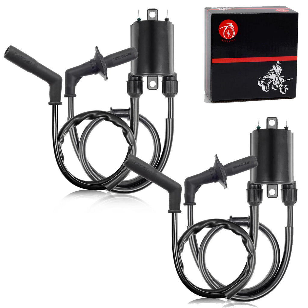 2X Ignition Coil & Spark Plug Cap for Honda Shadow 1100 VT1100 (1987–2007)