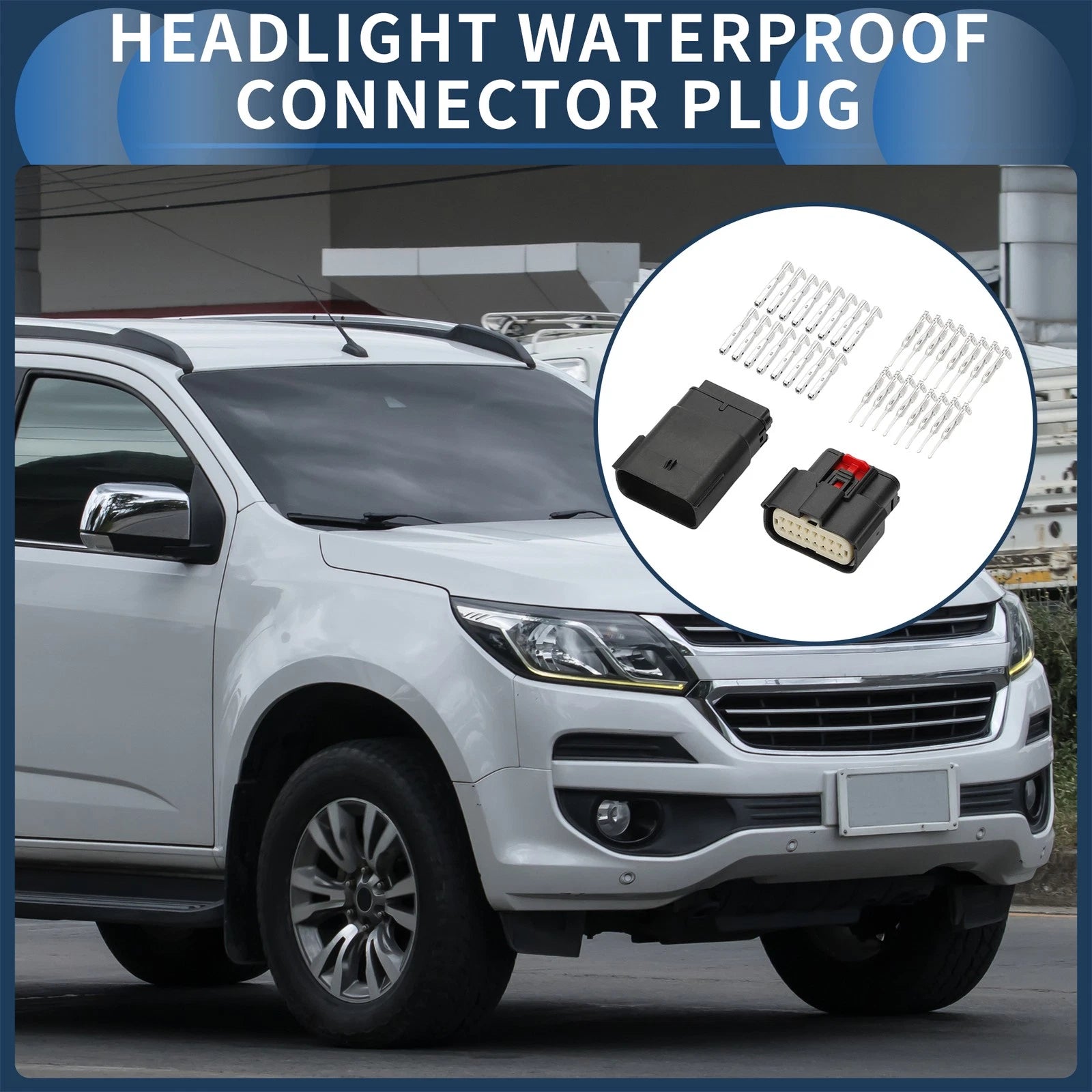 Headlight Waterproof Connector Plug 16 Pin for Ford Mondeo (2001–2023)